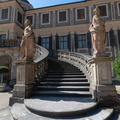 Außentreppe, der Zugang für d Markgräfin zum Schloß_(24_Rastatt)